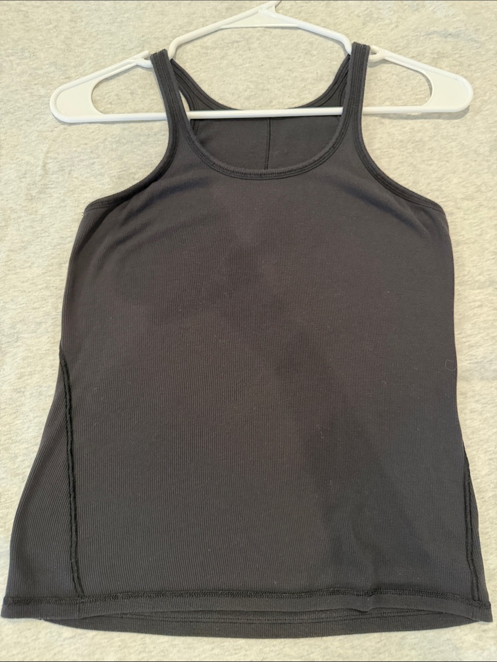 Black lululemon hold tight racer back tank size 2, black
